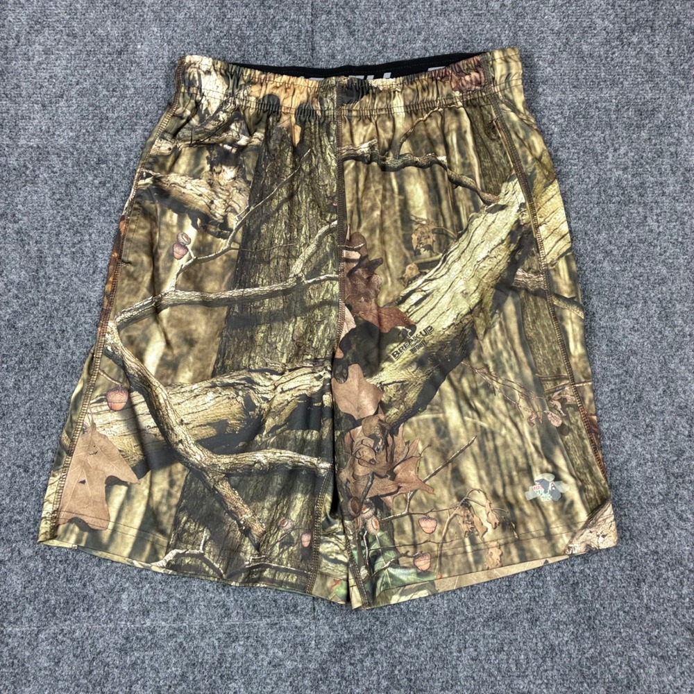 Russell Mens Size Small Mossy Oak Break-Up Infinity Camo Dri-Power 360 Shorts